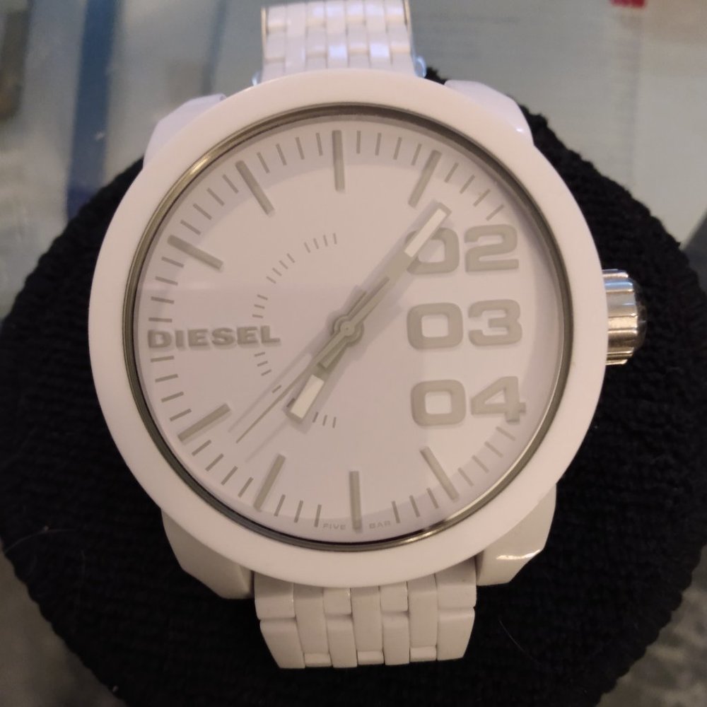 Diesel white men's watch
